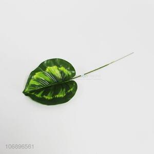 Hot sale decorative simulation green plant leaf platic leaf