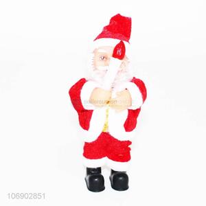 Hot item santa hold LED candle statues Christmas decoration