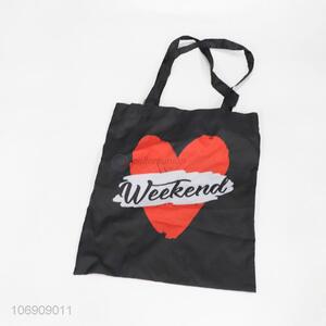 High quality custom logo folding polyester shopping bag