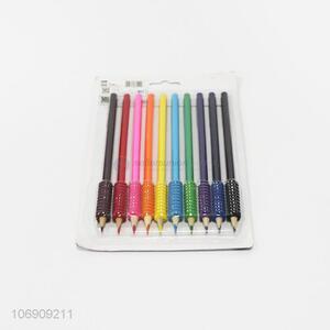 New design 10 colors students school wooden colored pencils
