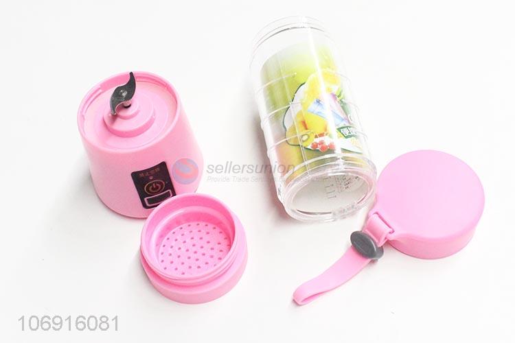 China supplier mini 2pcs blades electric blender usb charging juicer with safety induction device