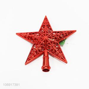 Good Sale Red Plastic Christmas Tree Top Star