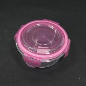 Hot sale round freshness preservation glass food storage box