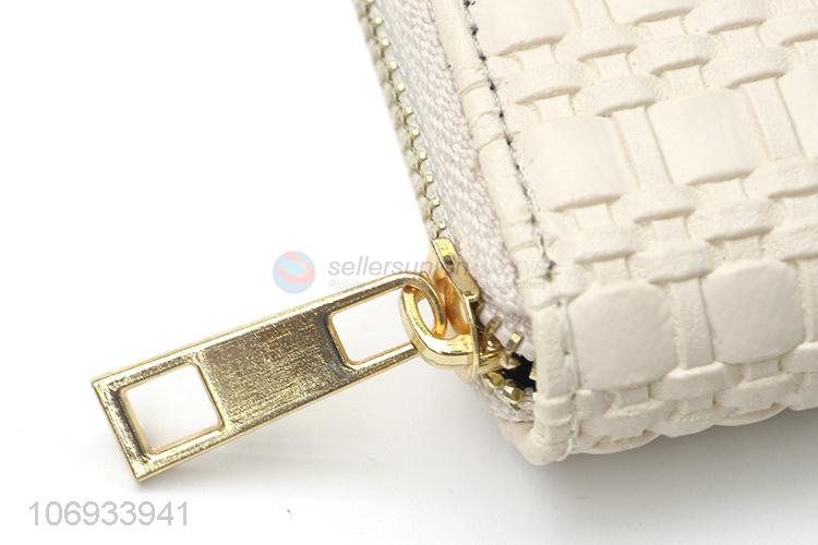 Factory Price Women Long Clutch Wallet Pvc Travel Zip Around Wallet