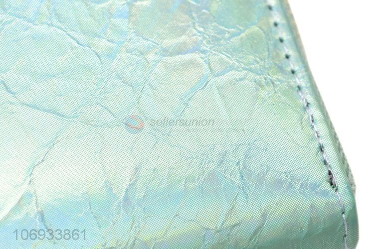 Wholesale Simple Lady Pu Leather Purse Travel Wallet Women Zip Long Wallet