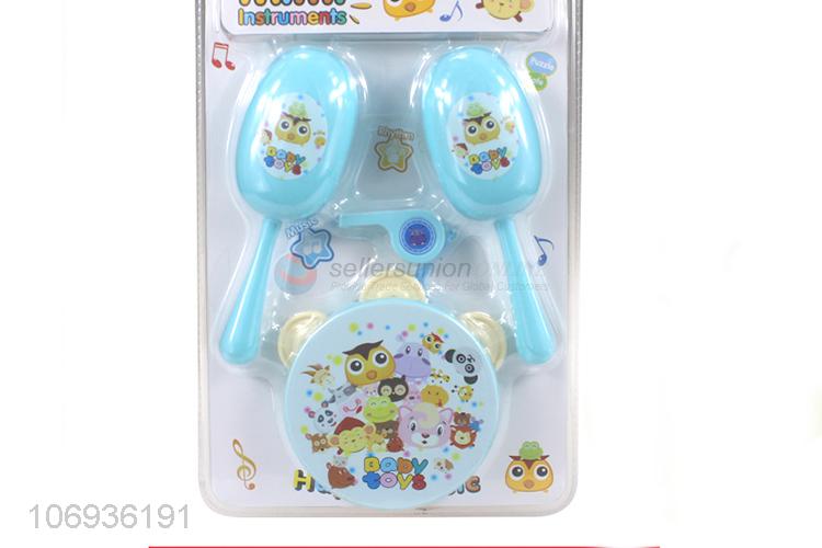 New Style Baby Early Education Toy Plastic Music Instrument Hand Rattle Toy Set
