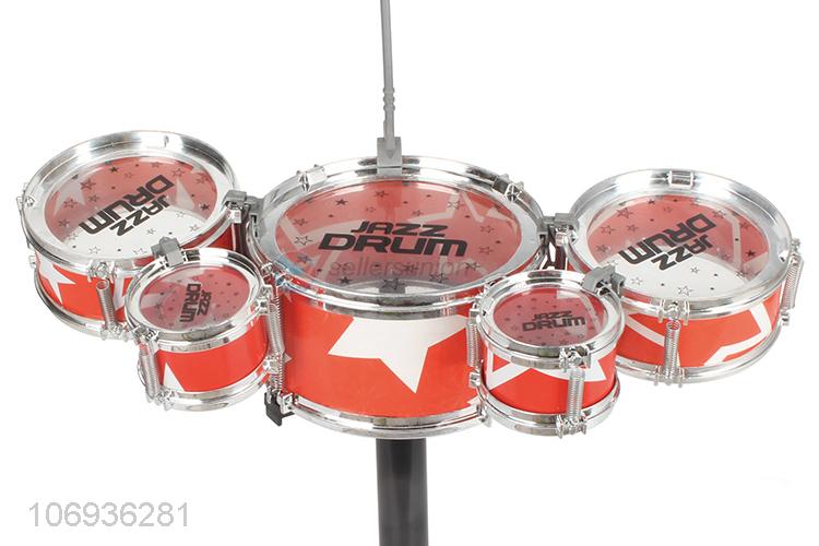 Cheap Beautiful Kids Plastic Music Instrument Jazz Drum Set Toys Music Instruments Toys