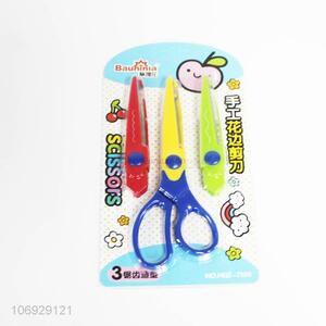 Wholesale Plastic Safety student Scissors Set Kids Paper Lace Safety Scissors