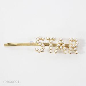 Wholesale Pearl Hair Pin Fashion Plastic Hair Clip