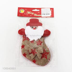 Hot selling Father Christmas stocking pendant festival decorations