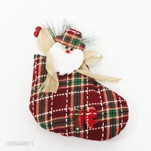 Promotional cheap hanging Christmas stocking ornaments festival decorations