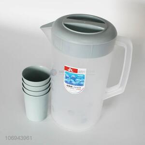 High Quality Plastic Cold Water Jug With 4 Cups