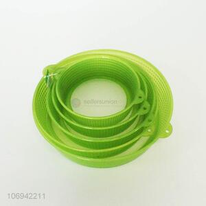 High quality 5pcs plastic mesh colander strainer