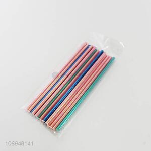 Good Quality 16 Pieces Colorful Paper Straw Set