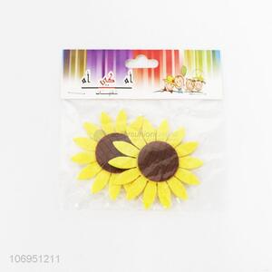 Hot Selling 2 Pieces Sunflower Decorative Felt Sticker