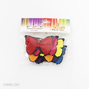 Popular 6 Pieces Butterfly Shape Diy Felt Sticker