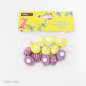 Best Selling 12 Pieces Decorative Wooden Embellishments