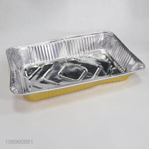 Cheap Price Rectangle Aluminium Foil Food Container for Cake Bakery