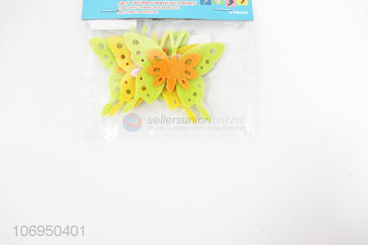 Premium quality cartoon creative butterfly diy felt cloth patch