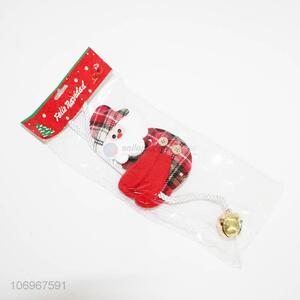 Custom Christmas door ornaments hanging stuffed doll with bell