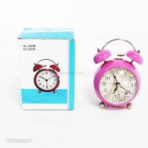 High quality fashion double bell alarm clock for students