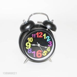 Fashion design duble bell alarm clock table clock for kids