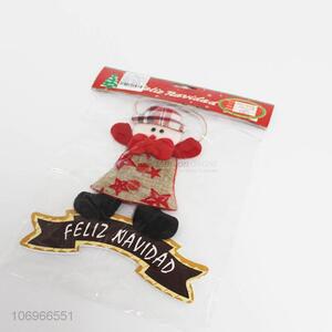Popular design hanging stuffed Christmas doll toy Christmas door ornaments