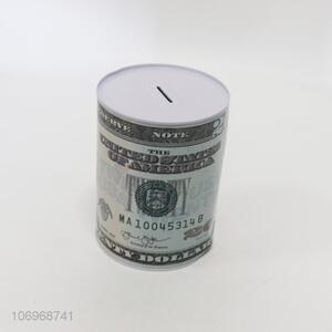 Low Price Tinplate <em>Money</em> <em>Box</em> Coin Saving Round Coin Bank