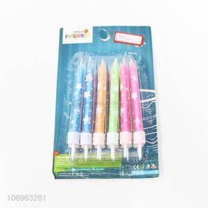 New design party decoration 12pcs colored birthday candles