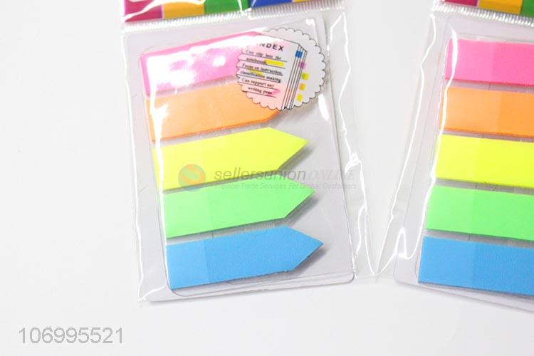 Custom Five Color Pointed Indexing Arrow Sticky Note