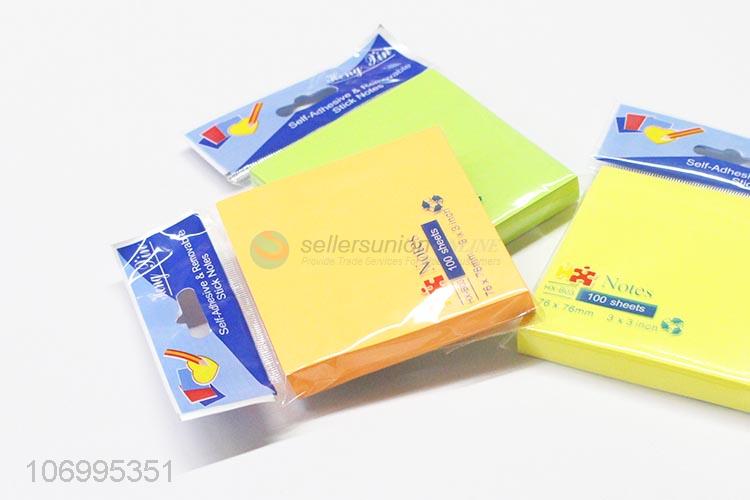 Good Sale 100 Sheets Colorful Fluorescent Sticky Note