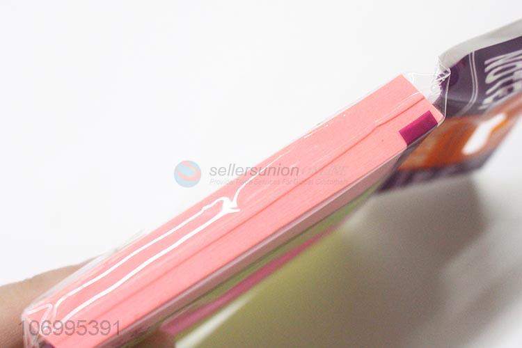 Wholesale Colorful Fluorescent Paper 100 Sheets Sticky Note Pad