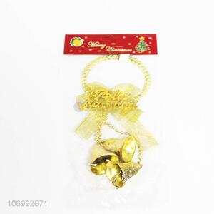 Contracted Design Door Handle Gold Bell Christmas Pendant