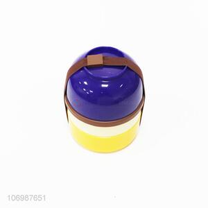 Hot Selling Fashion Food Container Plastic Round Lunch Box