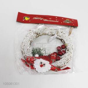 Santa Claus Circle Wreath Christmas Tree Ornament