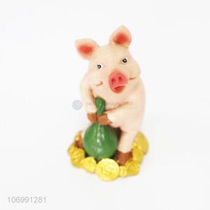 Good Sale Resin Pig Christmas Decoration Crafts