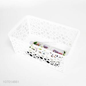 High sales fancy design rectangle  plastic storage basket fruit basket