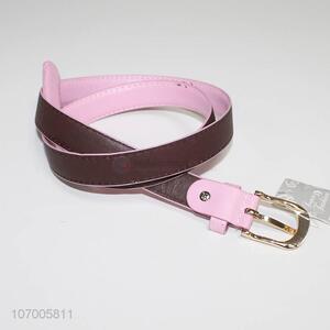 High quality women pu leather belt single buckle belt for clothing dress