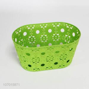 Hot sale fashion hollowed out plastic storage basket