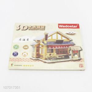 Hot sale 3D Japanese izakaya wooden puzzle for kids