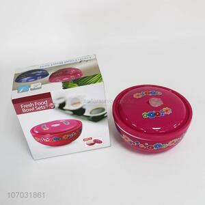 Contracted Design 4Pcs/Set Food Grade Plastic Fresh Food Bowl