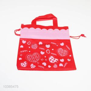 Wholesale Unique Design Non-woven Fabric Red Gift Bag