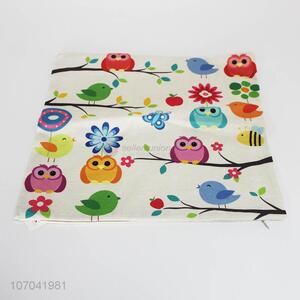 New Fashion Druable Cute Owl Pattern Bolster Pillow Case