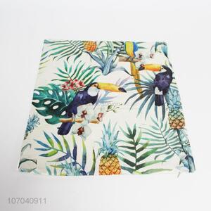 Promotional custom printed jute bolster case sublimation pillow case
