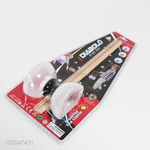 High Quality Flashing Diabolo With Wooden Handle