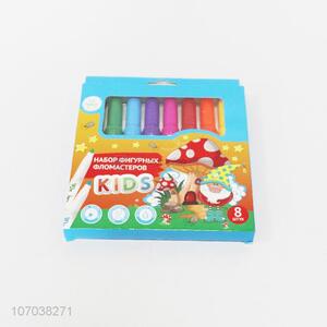 Good quality 8 colors kids abundant color water color drawing pen