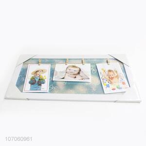 Unique Design Personalized Photo Frame With Photo Clips