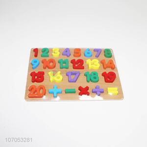 Good Sale Colorful Wooden Number Puzzle Toy