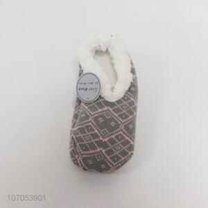 New design winter indoor slippers soft plush floor shoes