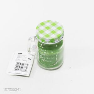 New style hand held covered glass can decorative candles